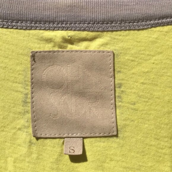 Yellow and Gray Colorblock Chaser Breezy Short Sleeve Tee - Picture 6 of 11